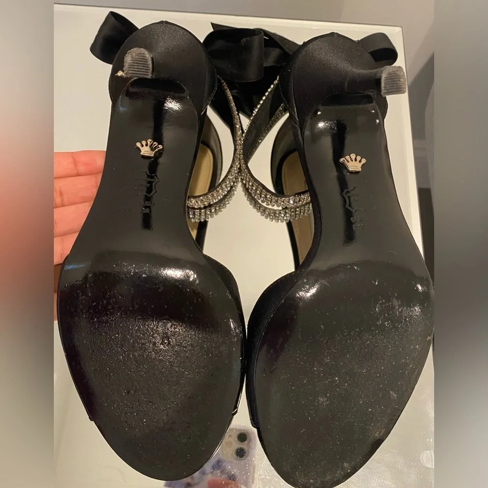 Black Rhinestone heels - Picture 4 of 8